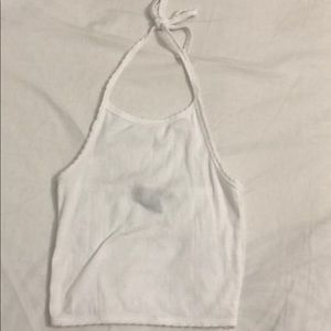 White Halter Top